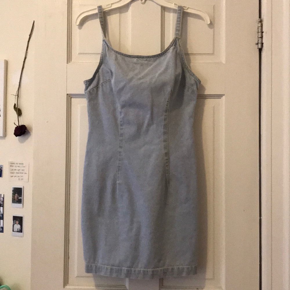 Denim mini dress